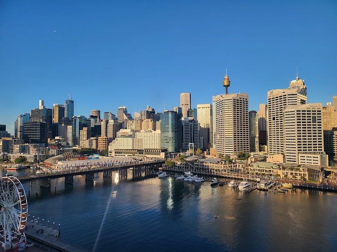 Waterfront view of Darling Harbour, Sydney