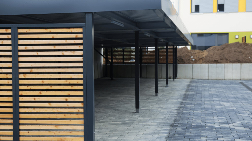 Carports and sheds installed in a Sydney backyard
